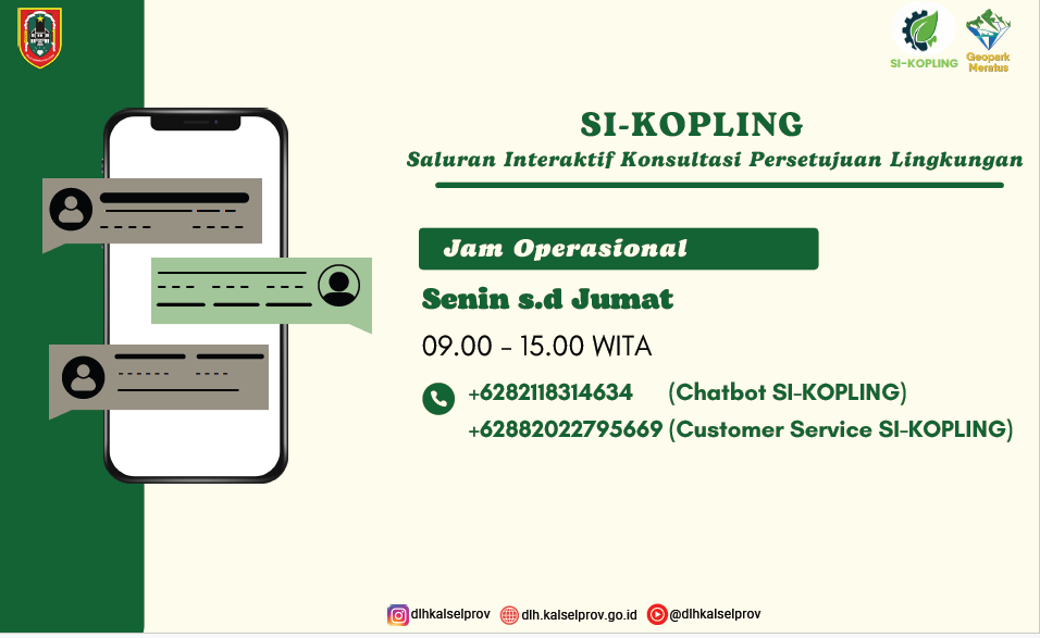 Informasi nomor layanan SIKOPLING